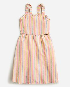 Girls' cutout dress in linen-cotton blend | J. Crew US