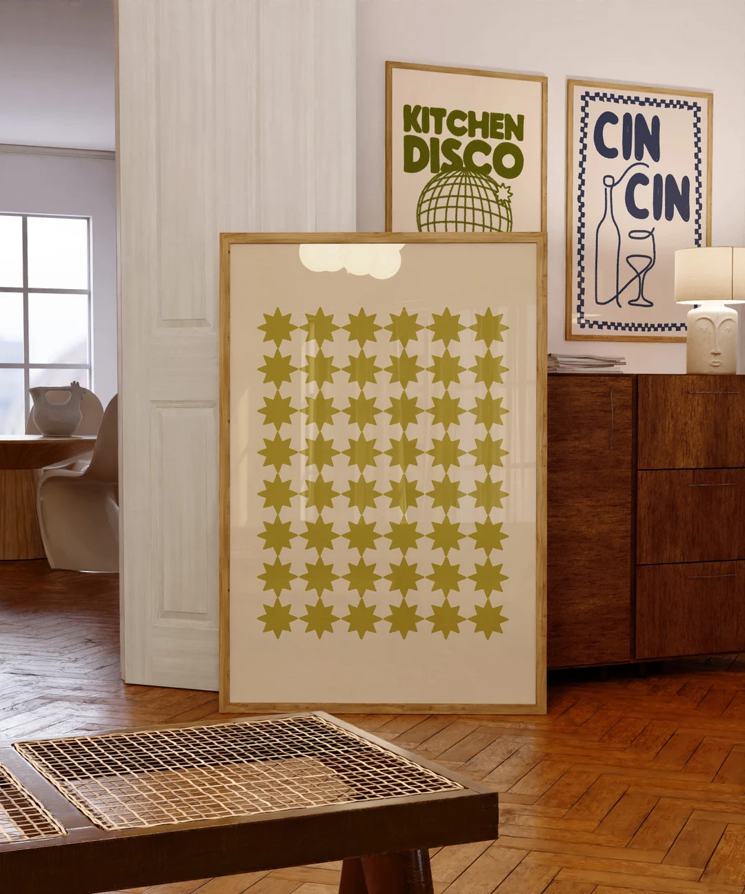 Stars art print, Minimal wall print, Pattern wall art, vintage wall art, trendy wall art, Star po... | Etsy (US)