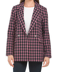Plaid Double Breasted Blazer | Marshalls