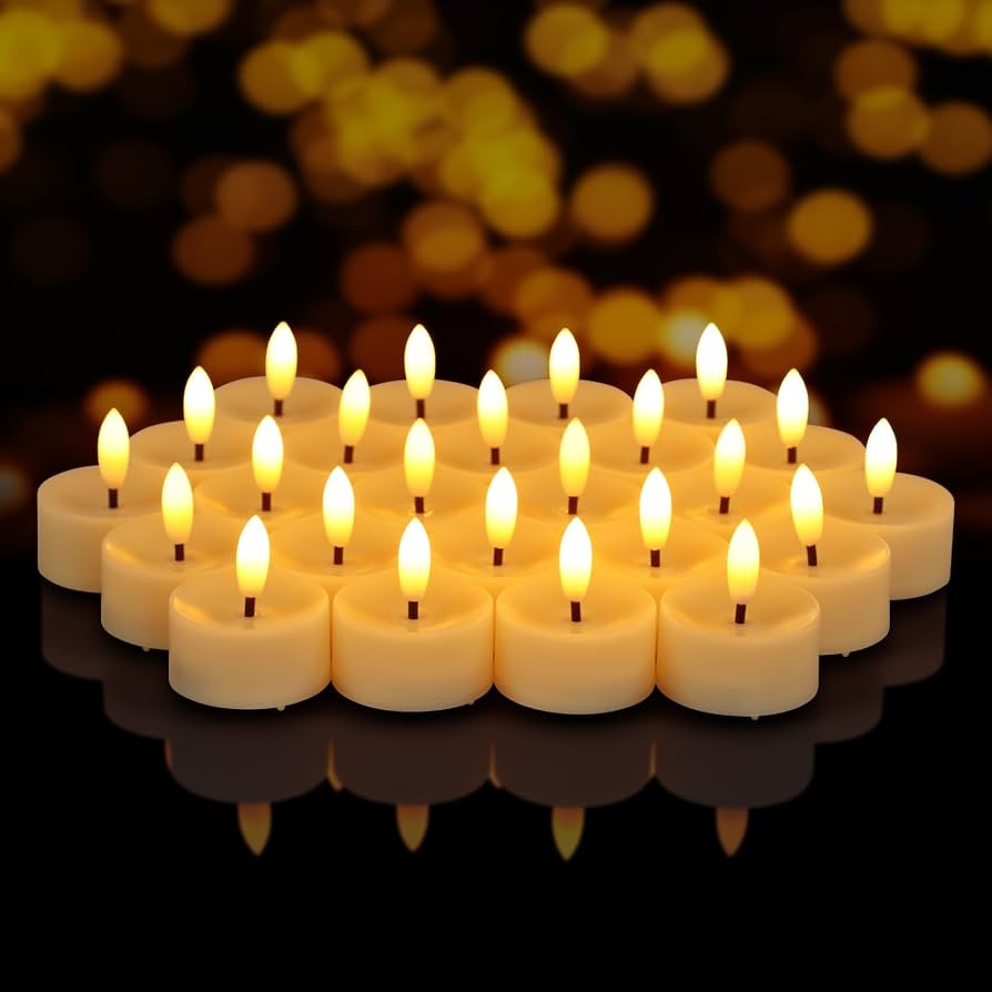 36 Pack Flameless Tea Lights Candles Battery Operated LED Tealights | Amazon (US)