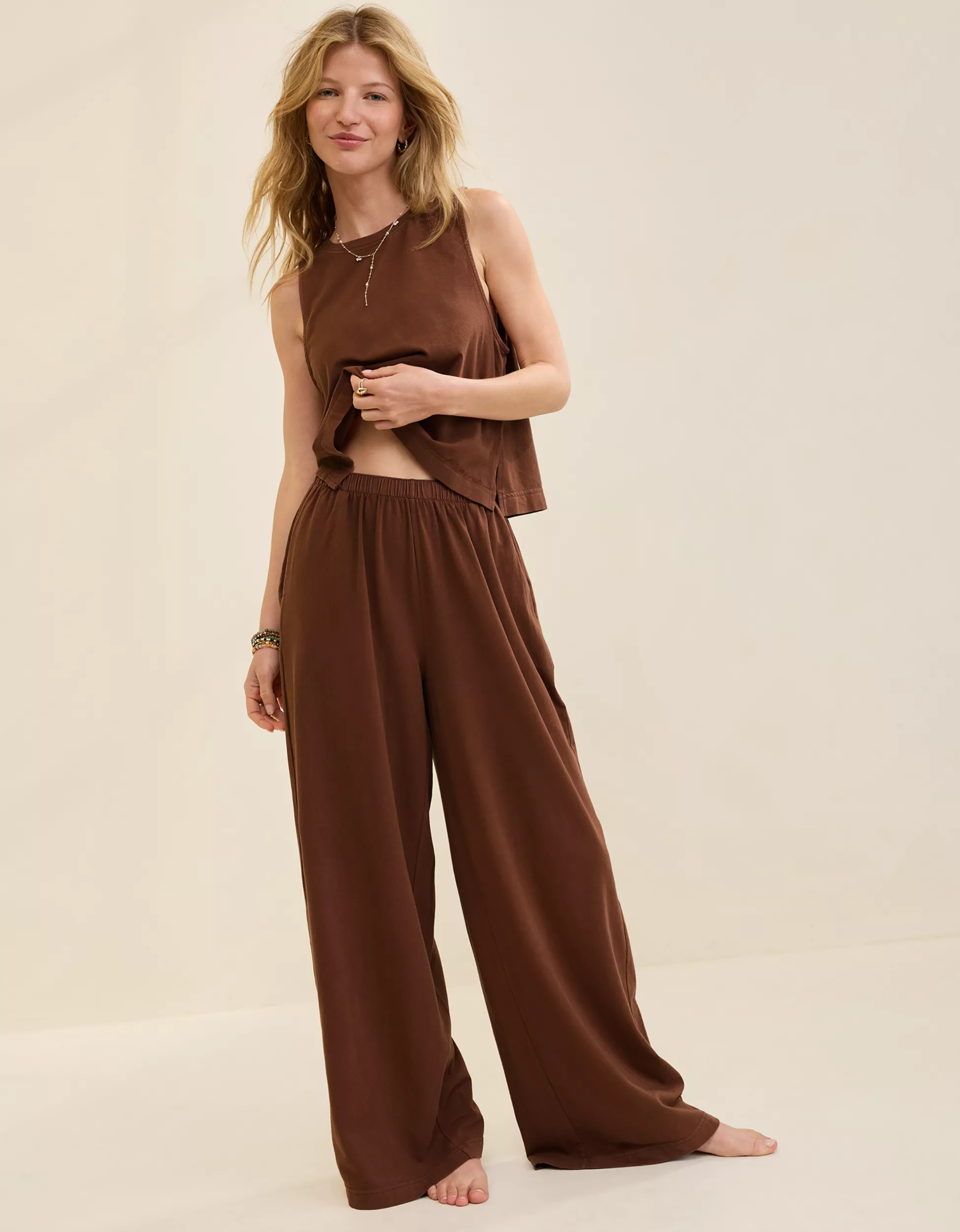 Aerie Dream Jersey Trouser PJ | Aerie