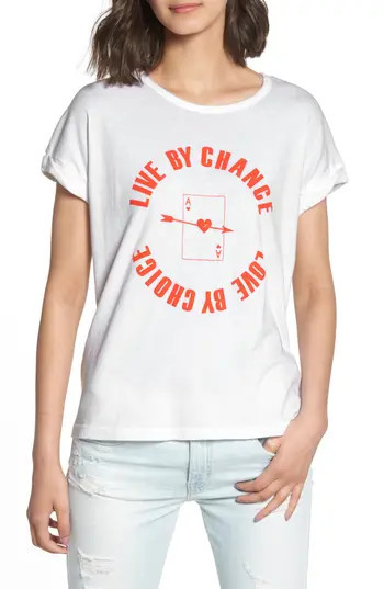 Women's Current/elliott Rolled Sleeve Graphic Tee | Nordstrom