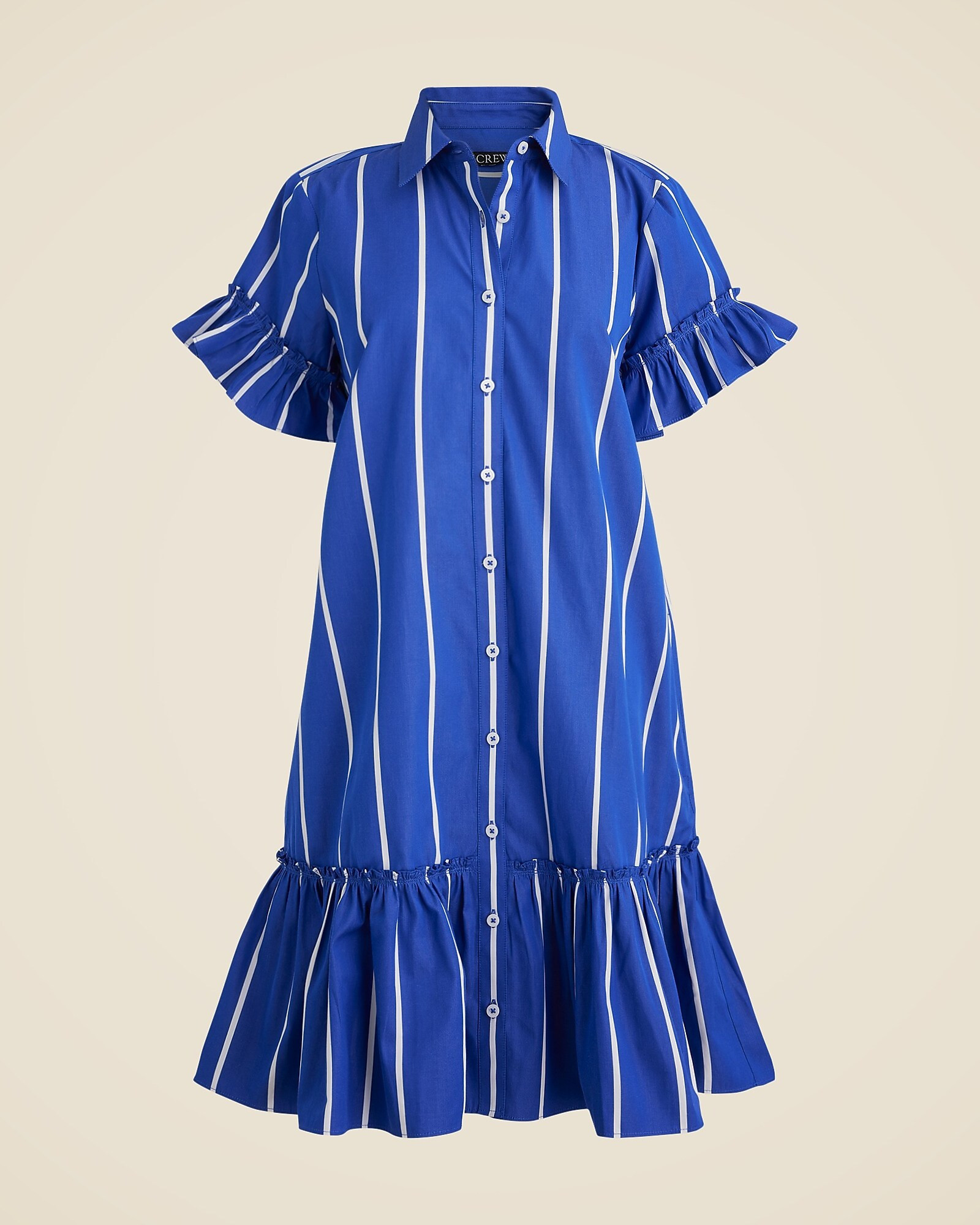 Amelia shirtdress in stripe cotton poplin | J. Crew US