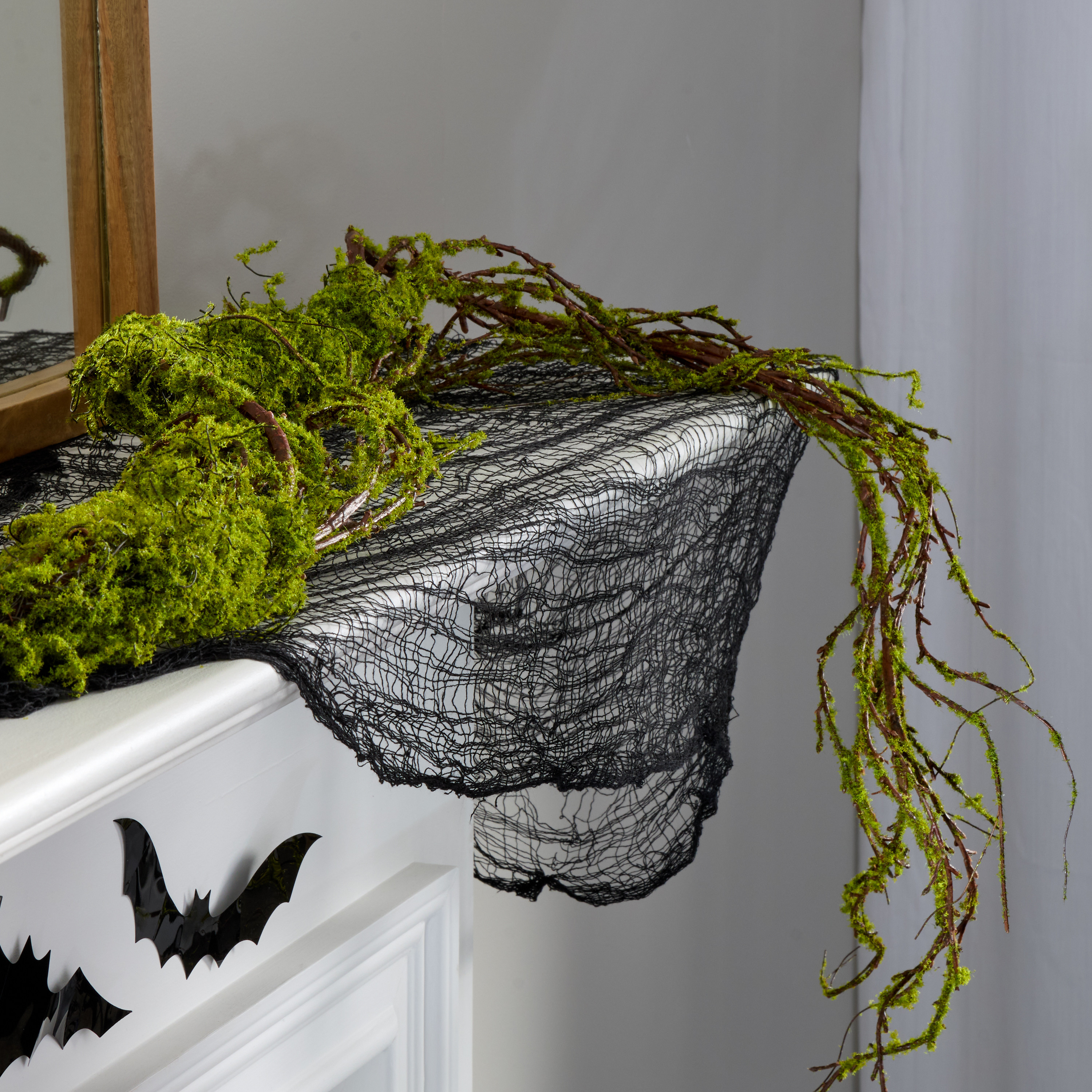 Mossy Faux Twisted Branch Garland | World Market