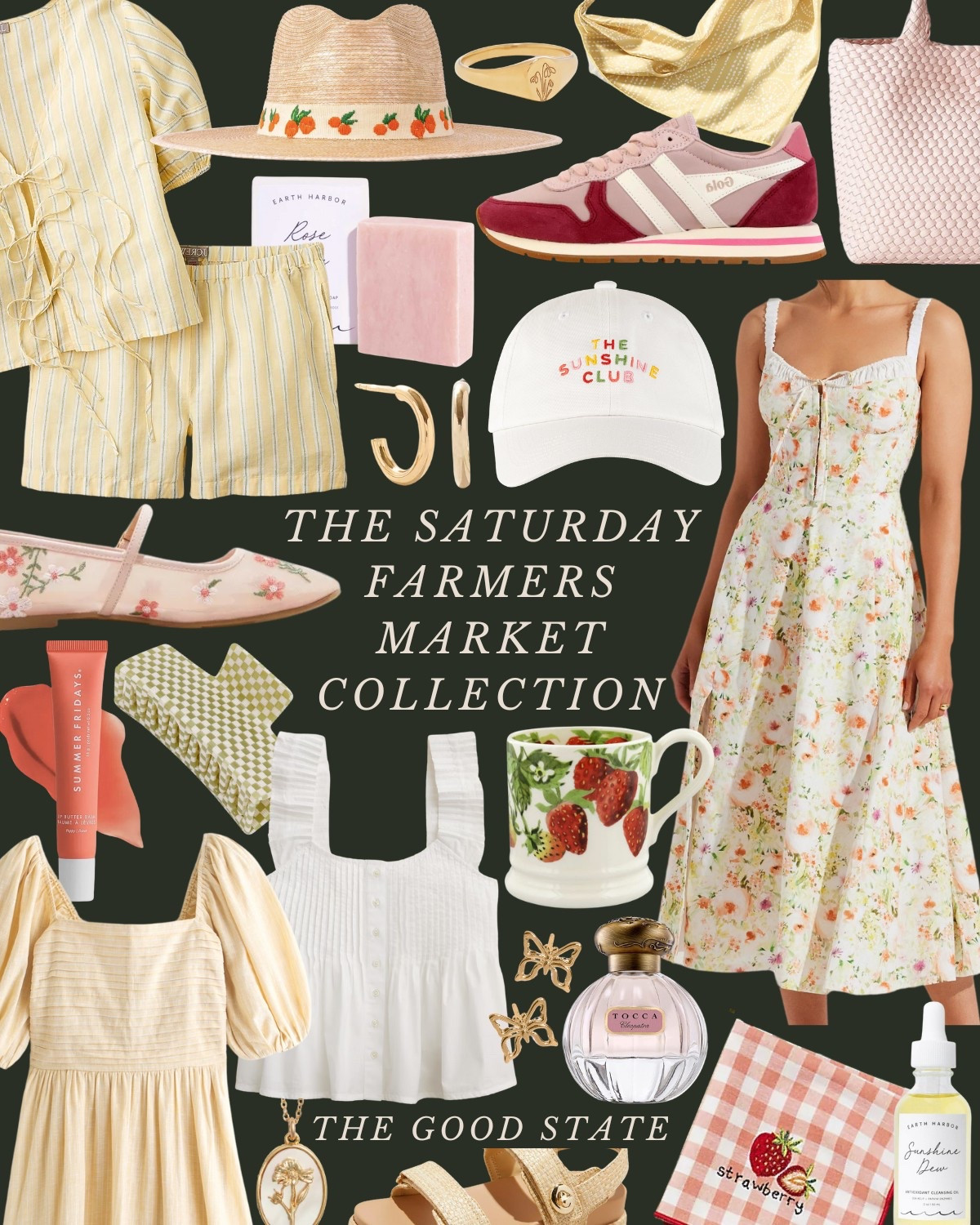 For all the Farmers Market girlies living their best life in the golden morning sunshine with a bouquet of fresh flowers in one hand and a croissant in the other. For the ladies who love all things gingham and floral, their trusty ball cap and the ease of a breezy Springtime dress. This is for the girlies who wake up early for the market and may or may not take a little mid-day nap afterwards…followed by a picnic with all their market goodies and closest girlies of course. This collection is for you🌼🍋☀️

Anthropologie , Anthro, Amazon, Quince, mini dress, maxi dress denim jacket, chore coat, earring, socks, beauty, sunglasses, spring outfit, spring fashion, tote bag, purse, woven purse, spring break, bandanna, scarf, quilted jacket, the good state, Lauren England, gola sneakers, clutch vacation outfit, hoop, earrings, American Eagle, target target fashion, target style sneakers, veja, mini dress, floral dress, wedding guest, dress, Easter, vacation, outfit, ootd, butter yellow, Mother’s Day outfit, Mother’s Day gift, farmers market, dillards, nordstrom, travel outfit, spring fashion 

#LTKSaleAlert #LTKStyleTip #LTKFindsUnder50