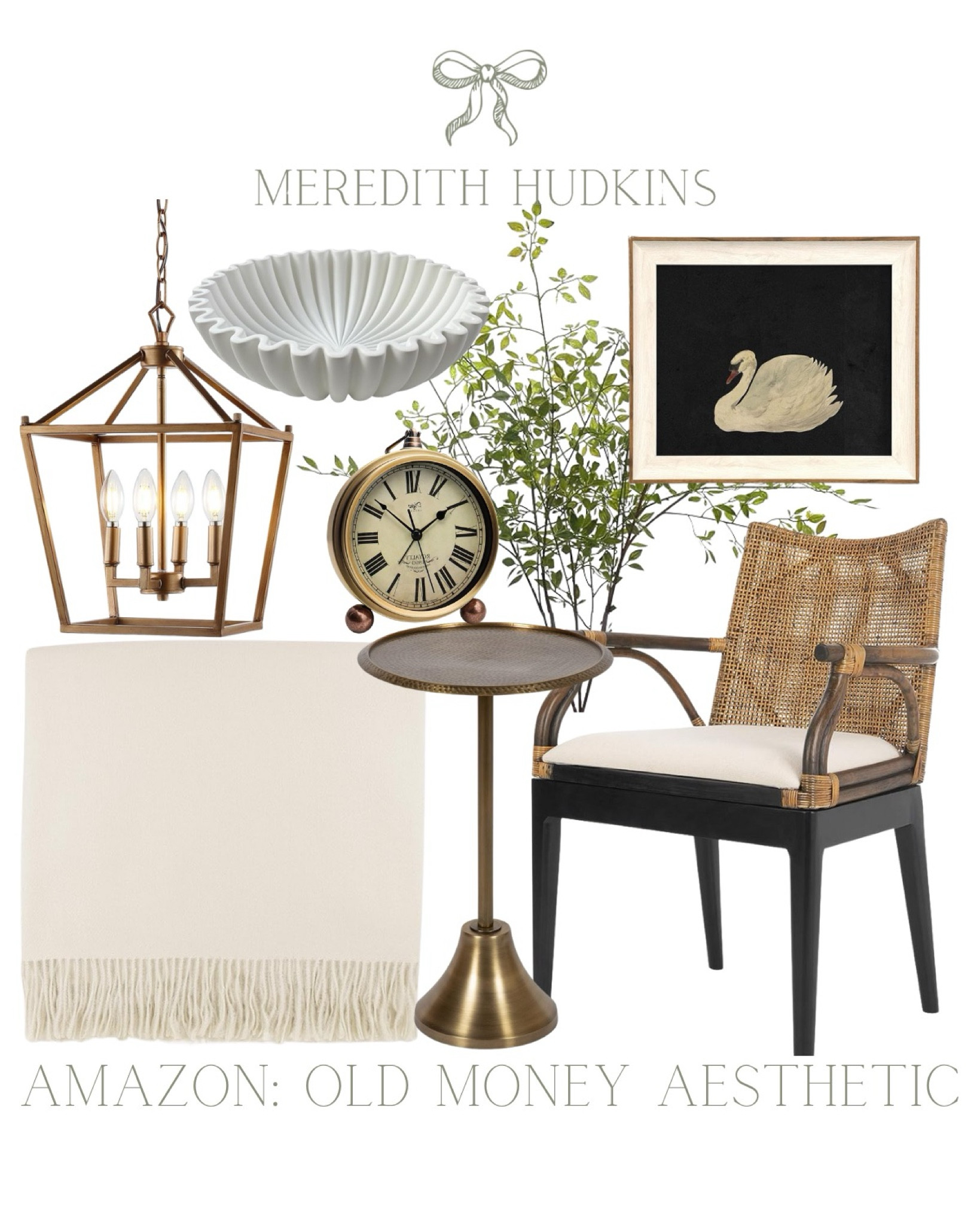 Amazon, Amazon home, Old money aesthetic, meredith hudkins, home, home decor, interior design, classic, timeless, preppy, antique, end table, brass light, accent chair, throw blanket, antique clock, painting 

#LTKFindsUnder100 #LTKSaleAlert #LTKHome