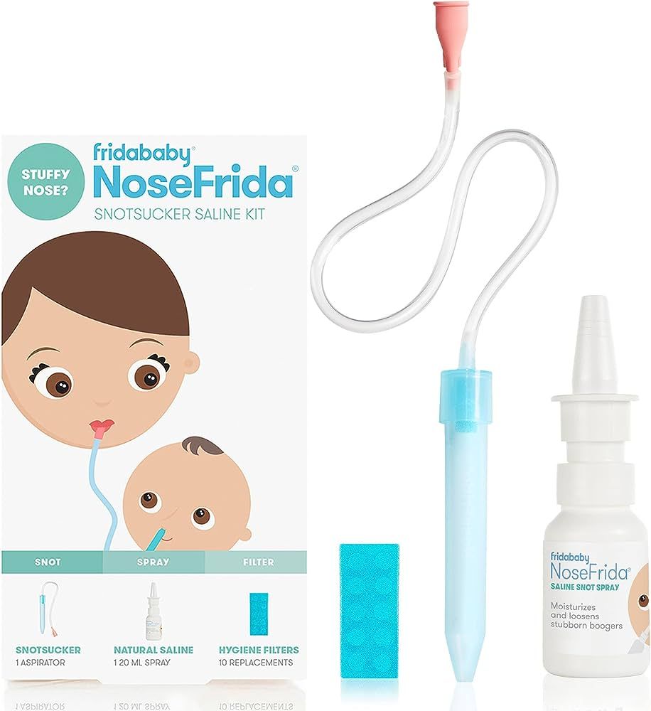 Frida Baby Nasal Aspirator NoseFrida The Snotsucker with 10 Extra Filters and All-Natural Saline ... | Amazon (US)