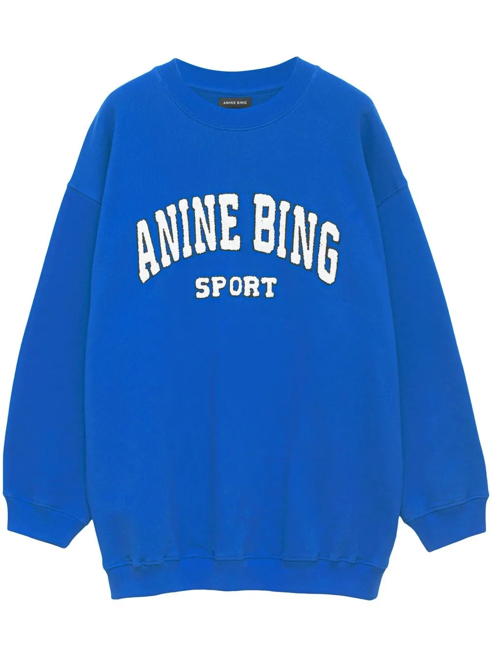 ANINE BING Tyler appliqué-lettering Sweatshirt - Farfetch | Farfetch Global