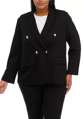 T TAHARI Plus Size Double Breasted Blazer | Belk