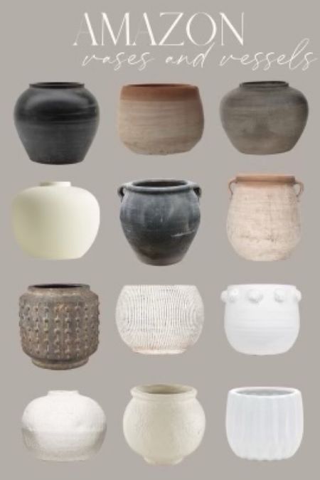 Vases 
Vessels
Pottery
Home decor

#LTKhome #LTKunder50 #LTKunder100