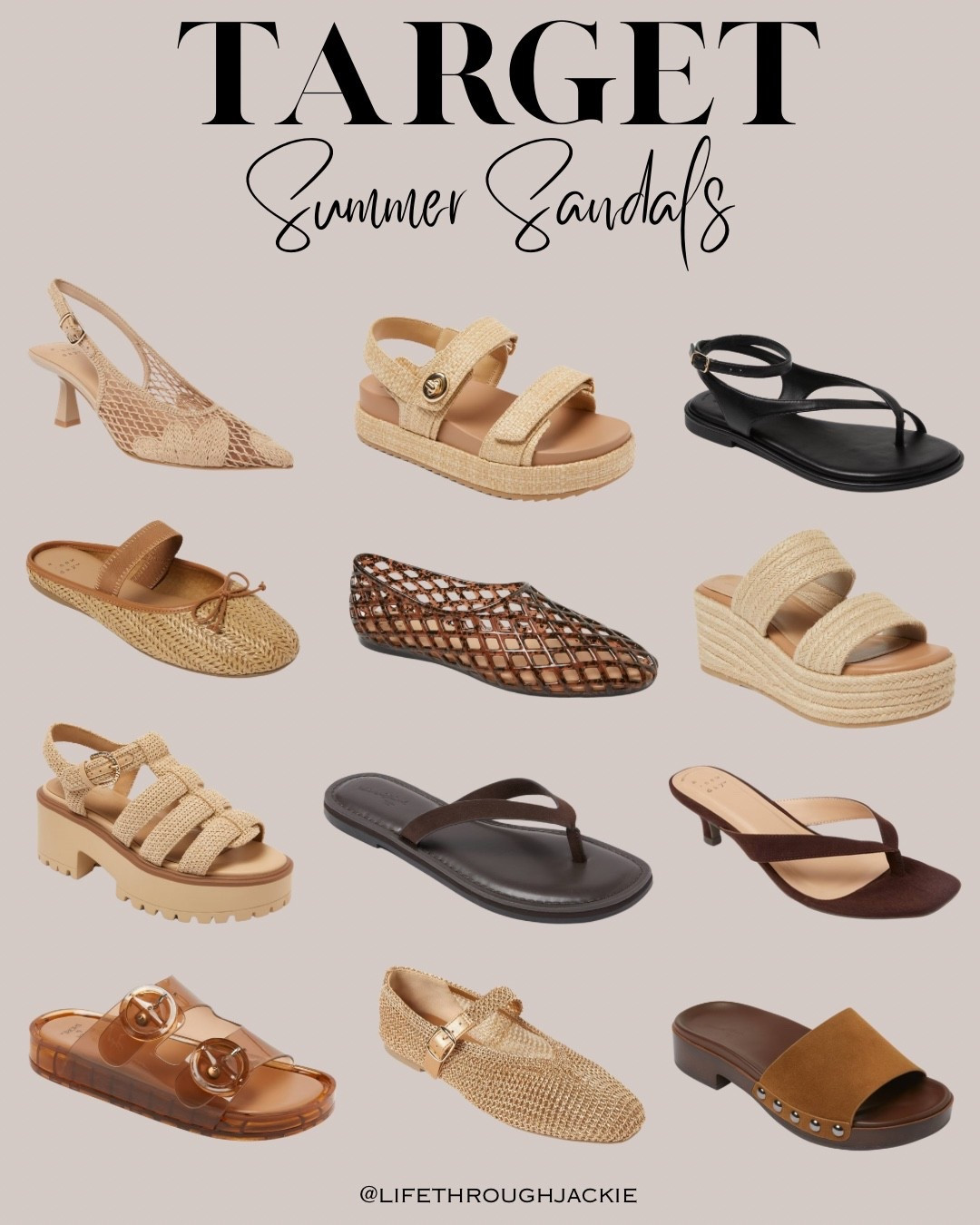 New Sandal Finds from Target 
High end looks for less✨
Raffia Sandals, Double Strap Sandals, Suede Strap Sandals, Kitten Heels, Platform Sandals, Ballet Flats, Gladiator Flats, Mule Sandals, Jelly Sandals
#springsandals #summersandals #targetsandals #resortsandals #beachsandals #affordablesandals #LTKOver50


#LTKOver40 #LTKSeasonal #LTKTravel