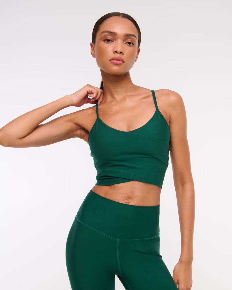 YPB sculptLUX Wrap-Front Cami Slim Tank | Abercrombie & Fitch (US)