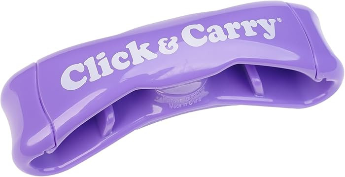 Click & Carry Grocery Bag Holder & Plastic Bag Carrier With Gel Padded Handle - Hands-Free Shoppi... | Amazon (US)