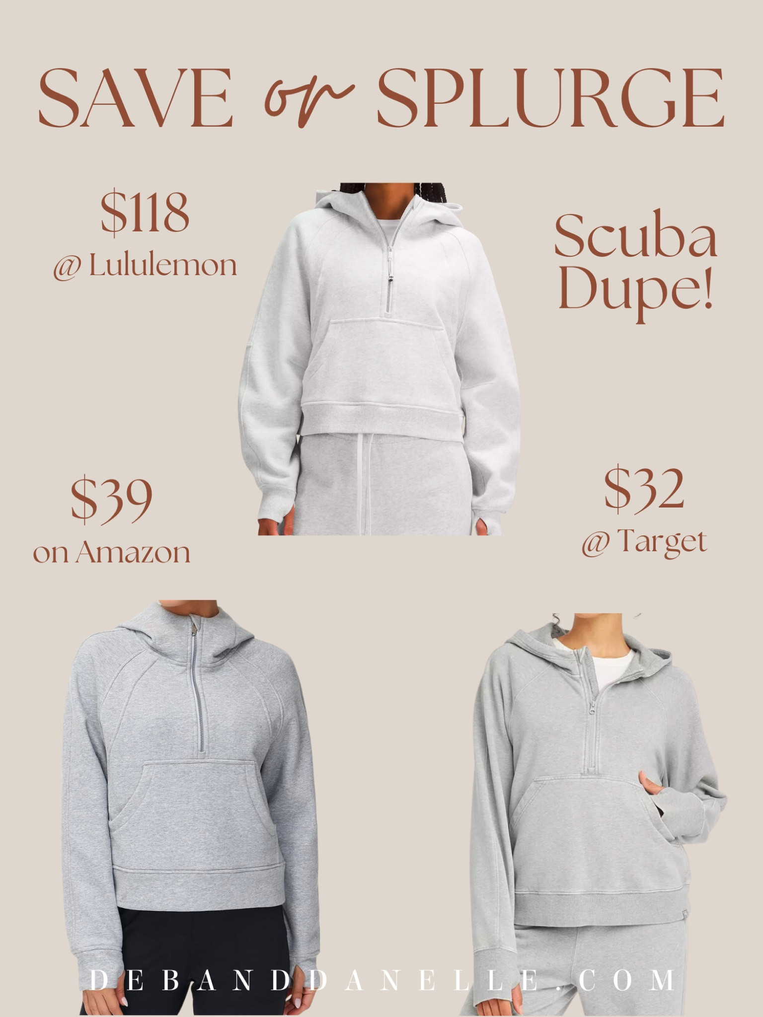 Save or splurge? I found some of the best Lululemon scuba dupes! 

#LTKU #LTKBacktoSchool #LTKFitness