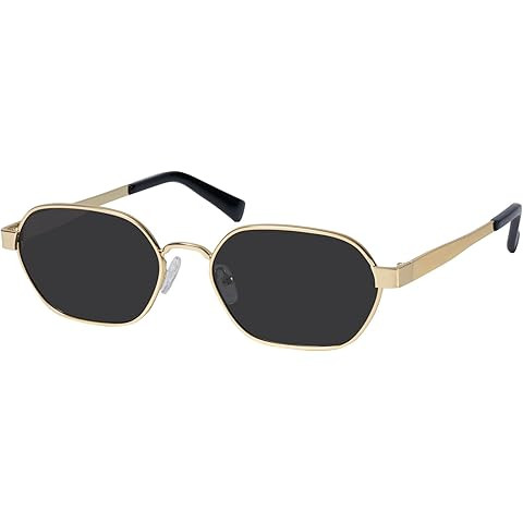SOJOS Trendy Polarized Hexagon Sunglasses for Women Men, UV400 Retro Rectangle Shades SJ1238 | Amazon (US)