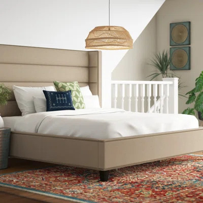 Heyman Channeled Upholstered Standard Bed Rosdorf Park Size: King | Wayfair North America
