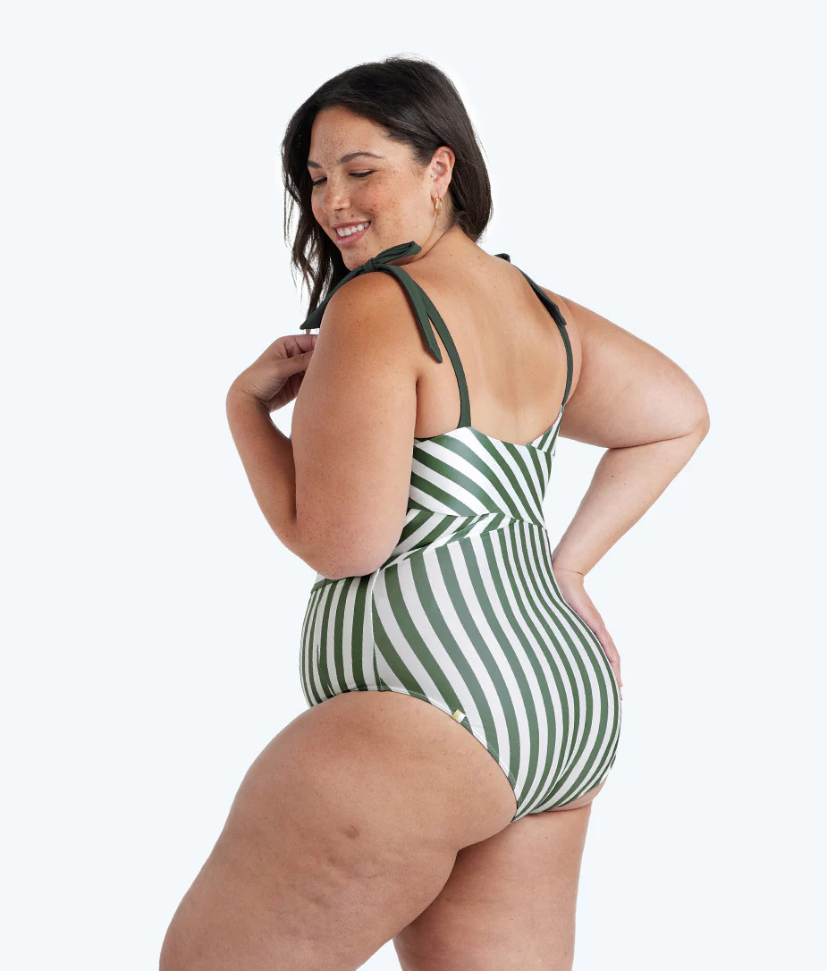 The Tie Oasis - in Nautical Stripe in Olive | SummerSalt