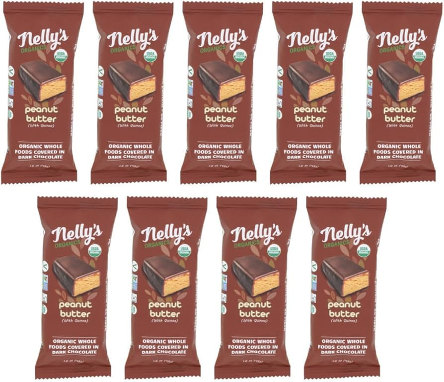 Nellys Organics Bar Quinoa Pb Org Nellys, 1.6 OZ - 9 Pack | Amazon (US)