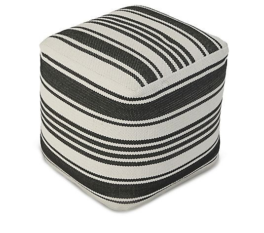 Bundleberry By Amanda Holden Indoor Outdoor Striped Pouffe - QVC UK | QVC UK