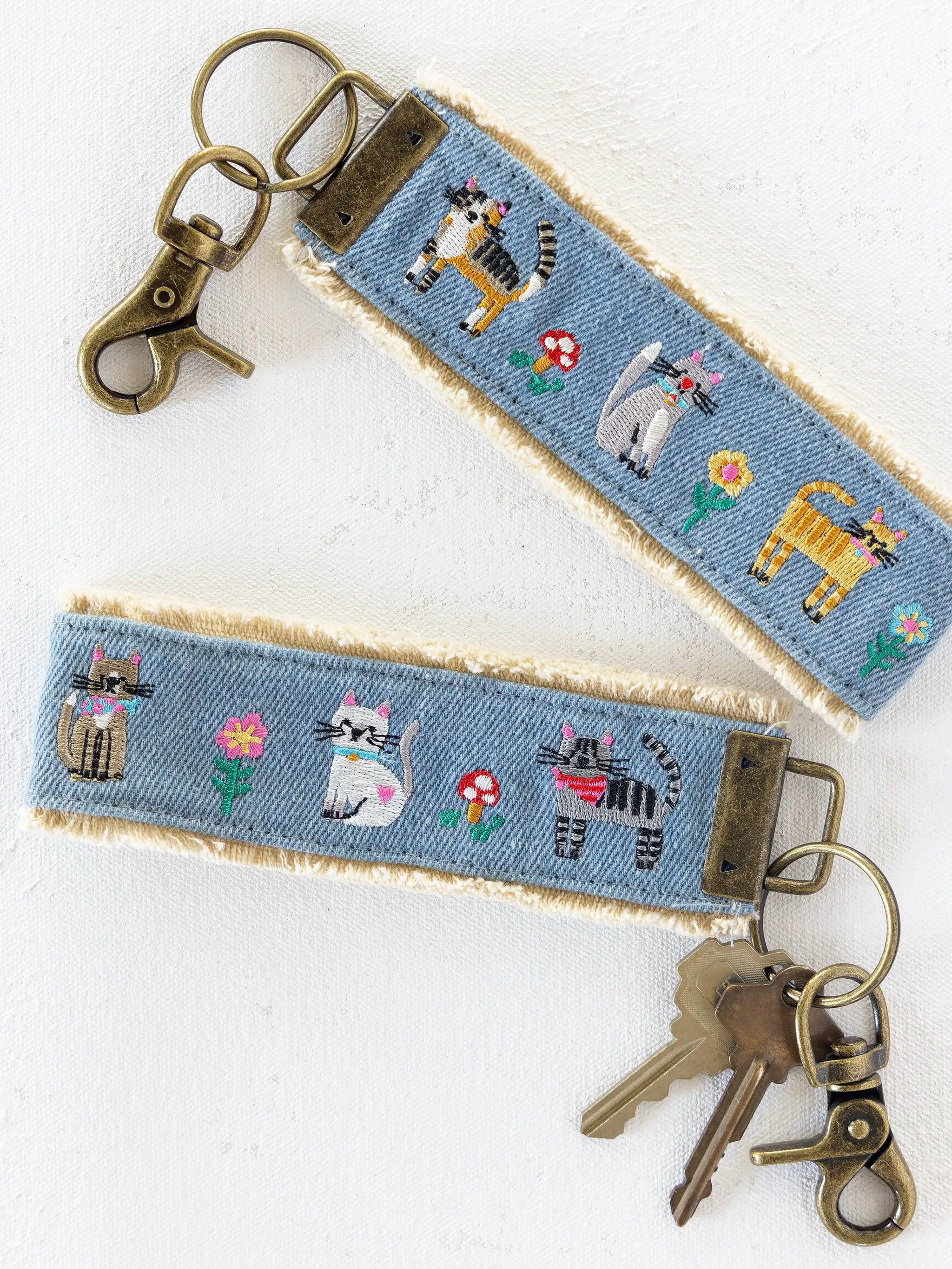 Embroidered Key Chain | Natural Life