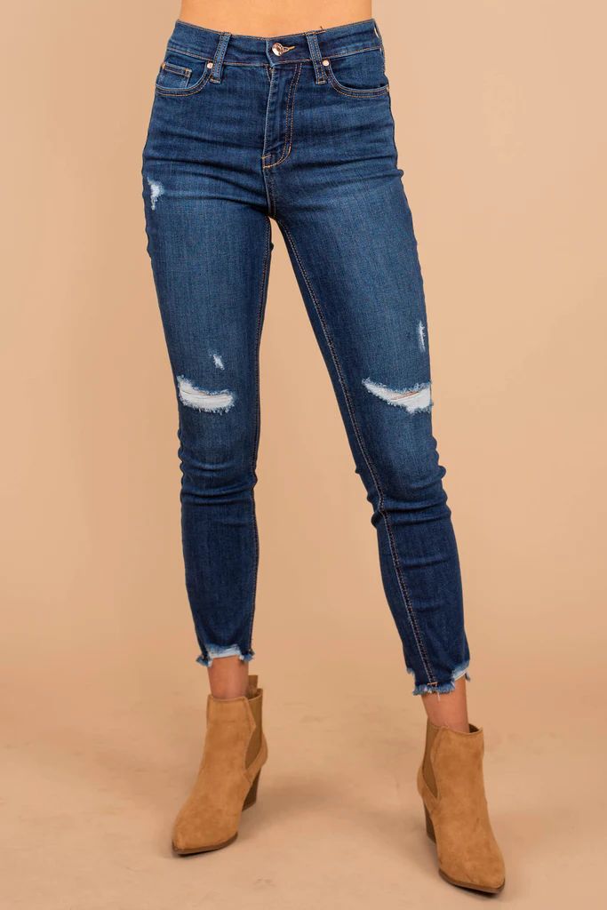 From This Day On Denim Distressed Skinny Jeans | The Mint Julep Boutique