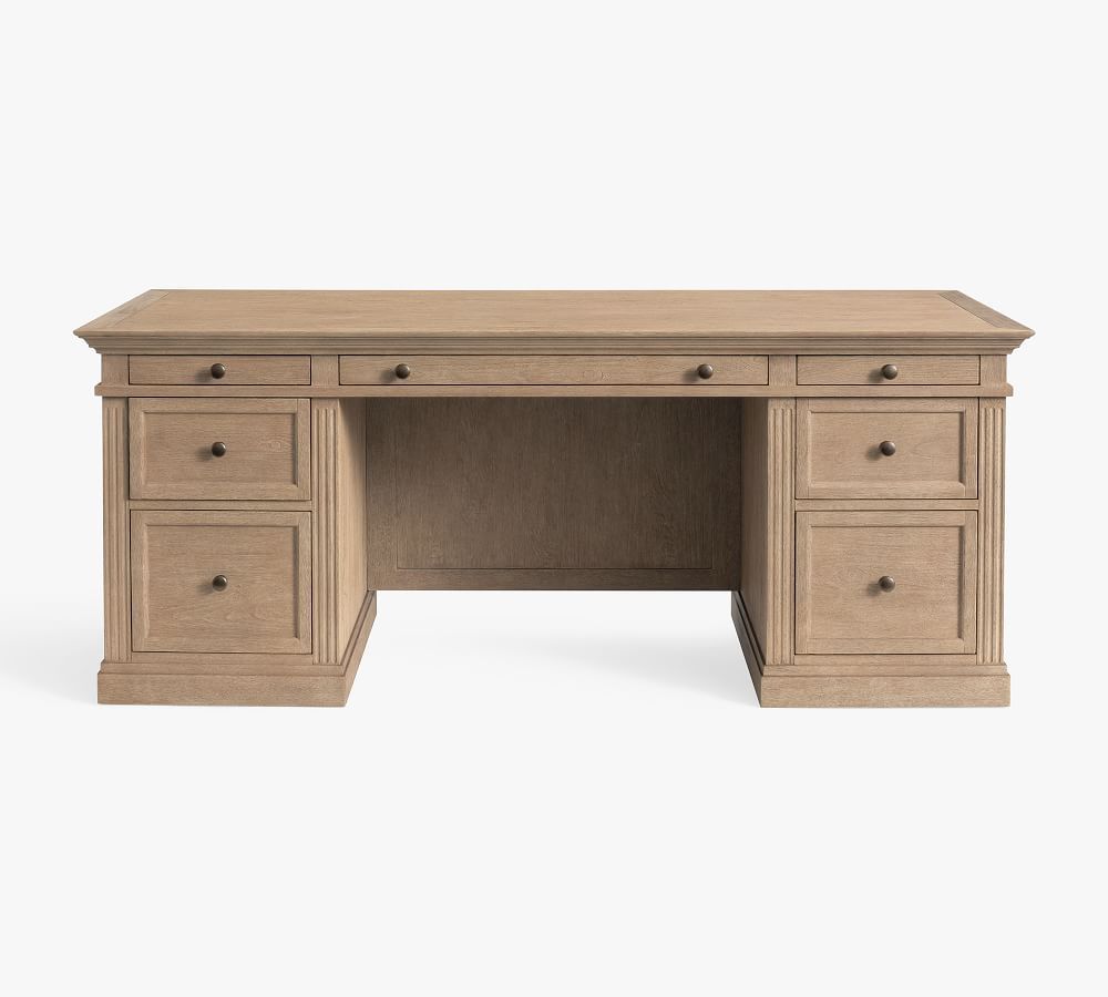 Livingston 75" Executive Desk With Drawers | Pottery Barn (US)