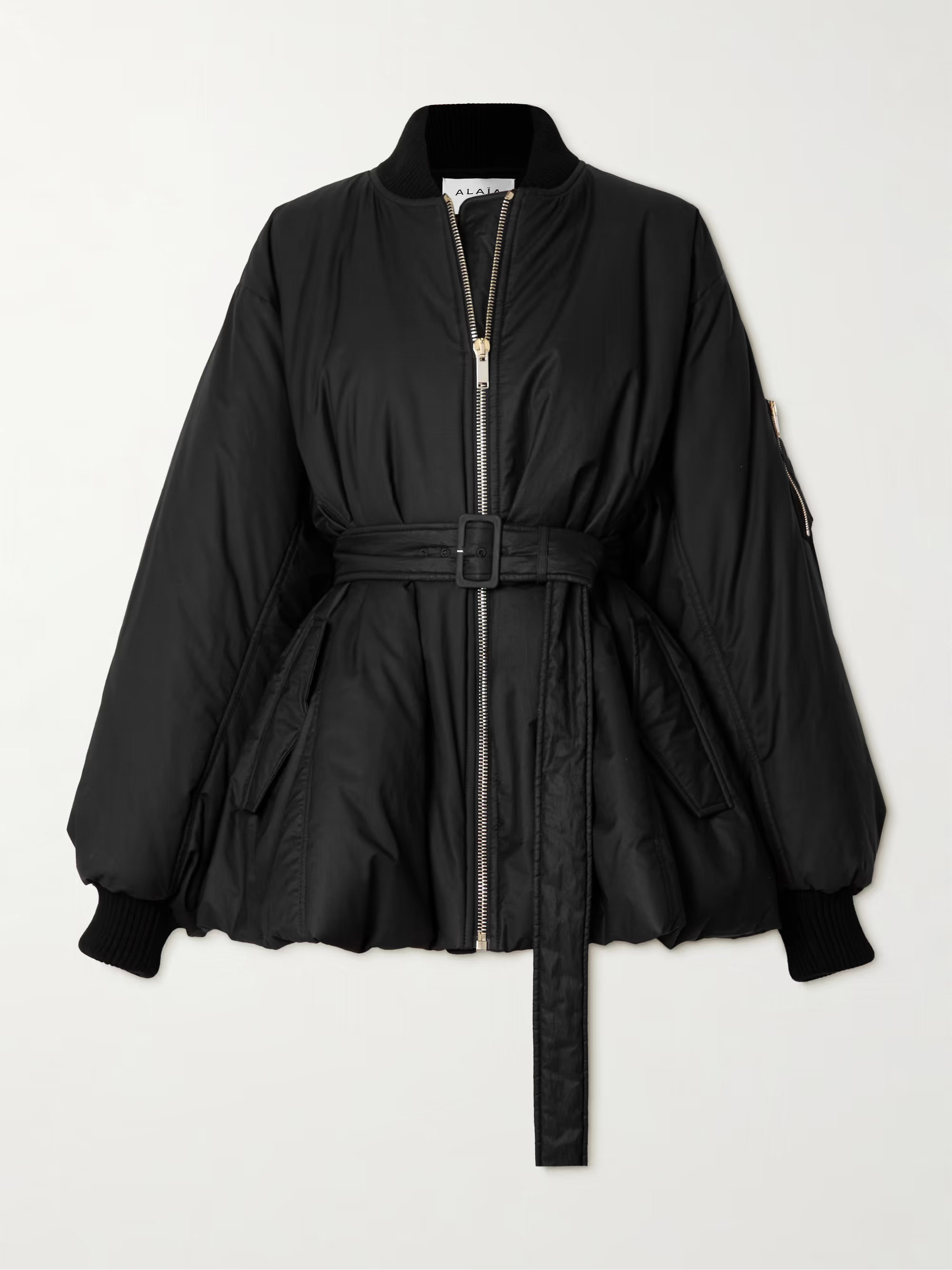 Belted cotton-blend twill peplum jacket | NET-A-PORTER (US)