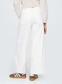 High Rise Stride Wide-Leg Ankle Jeans | Gap (US)