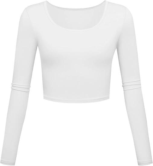 Kindcall Lightweight Basic Crop Tops Slim Fit Long Sleeve Workout Shirts for Women | Amazon (US)