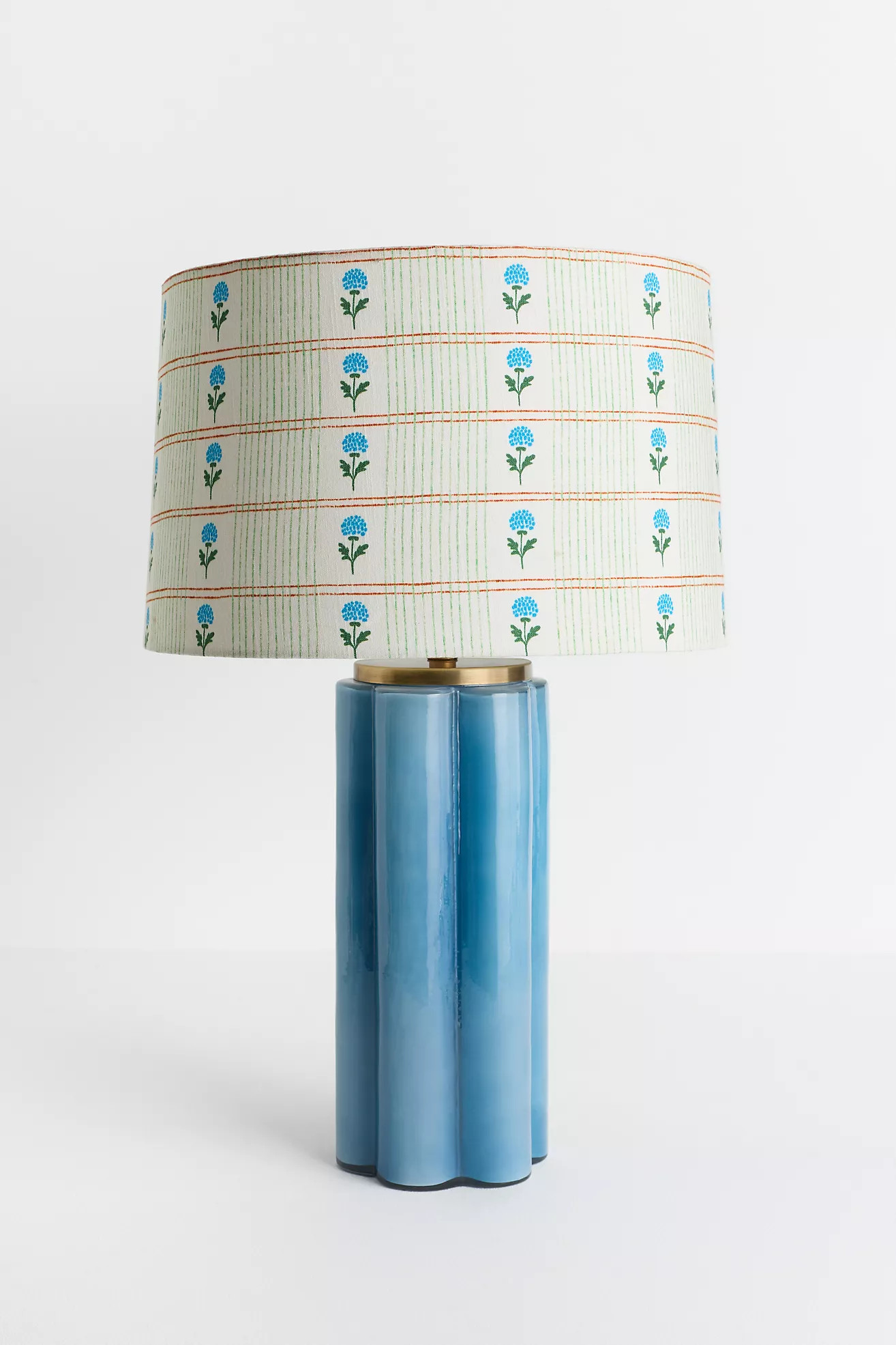 Printed Fabric Drum Lamp Shade | Anthropologie (US)