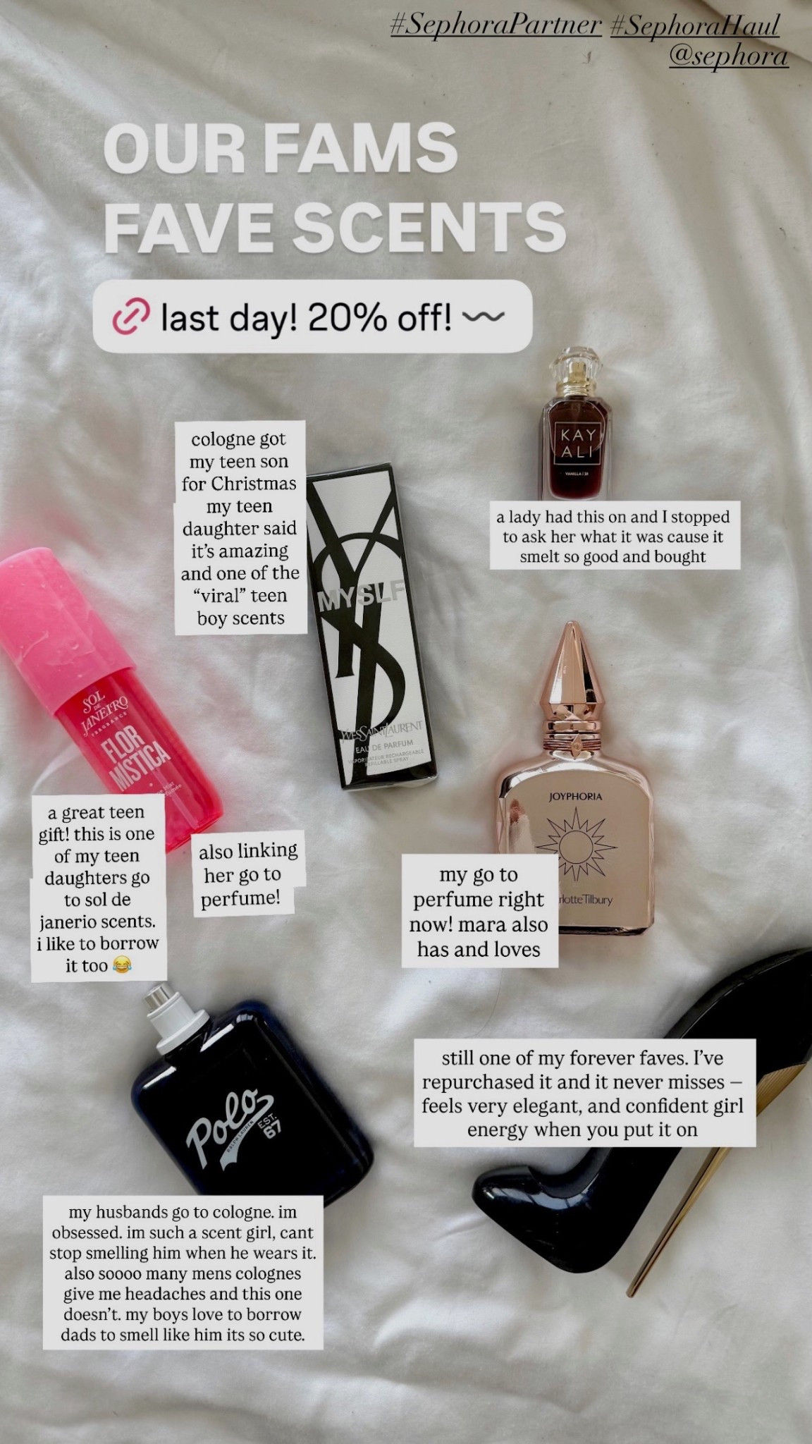 Our favorite perfumes and colognes on sale 20% off @sephora - sale ending soon!! Use code: SAVEGIFTS

Sephora sale, gift for her, gift for him, teen girl gift, teen girl gift, mom gift

#LTKGiftGuide #LTKSaleAlert #LTKBeauty