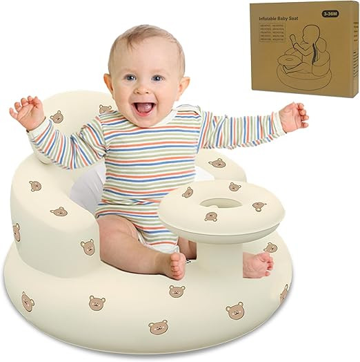 Inflatable Baby Seat for Babies 3 Months and Up, Toddler Floor Seats for Sitting Up, Sit-Me-Up Fl... | Amazon (UK)