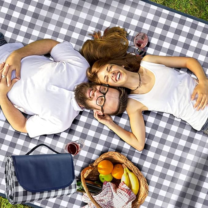 K Y KANGYUN Outdoor Picnic Blanket, Extra Large Beach Blanket, Foldable Lightweight Waterproof Sa... | Amazon (US)