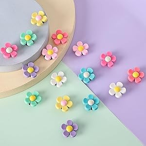 Ella & Emma 16Pcs Flower Charm Accessory for Bogg Bags and Simply Southern Totes, Decorative Acce... | Amazon (US)