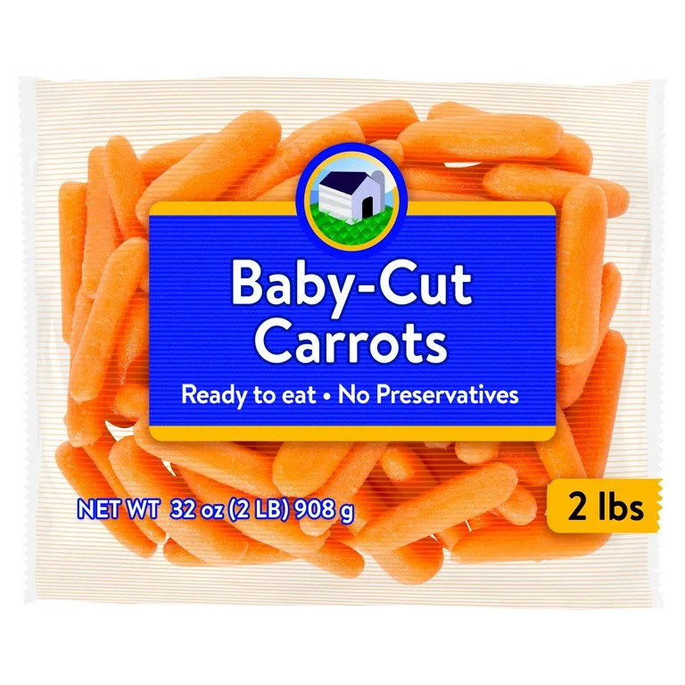 Fresh Baby-Cut Carrots, 2lb Bag - Walmart.com | Walmart (US)