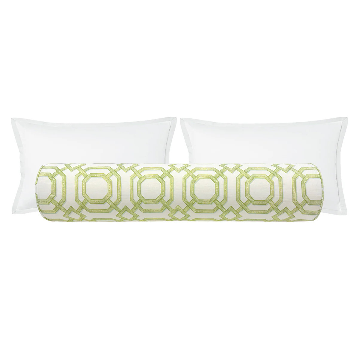 THE BOLSTER :: LATTICE PRINT // CELADON | LITTLE DESIGN COMPANY