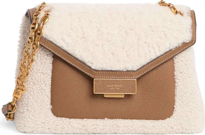 kate spade new york gramercy genuine shearling shoulder bag | Nordstromrack | Nordstrom Rack