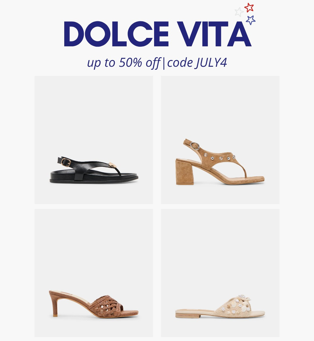 [7/2/26] Dolce Vita sale is too good to skip—so many cute summer sandals, woven slides, and neutral heels up to 50% off with code JULY4.❤️ If you’ve been eyeing a new pair for vacation, everyday wear, or summer events, now’s the time to grab them before sizes go. 

 #LTKootd #LTKSeasonal #LTKSaleAlert