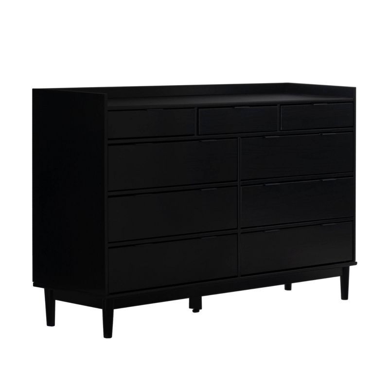 Mid-Century Modern Solid Wood 9 Drawer Horizontal Dresser - Saracina Home | Target