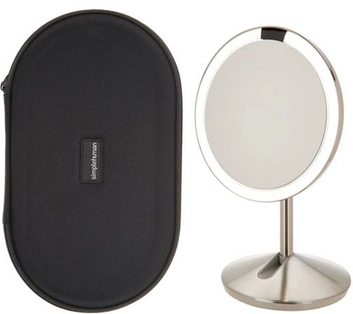 simplehuman 5" Mini Sensor Mirror w/10x Magnification & Travel Case | QVC