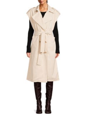 Solid Short Sleeve Trench Coat | Saks Fifth Avenue OFF 5TH