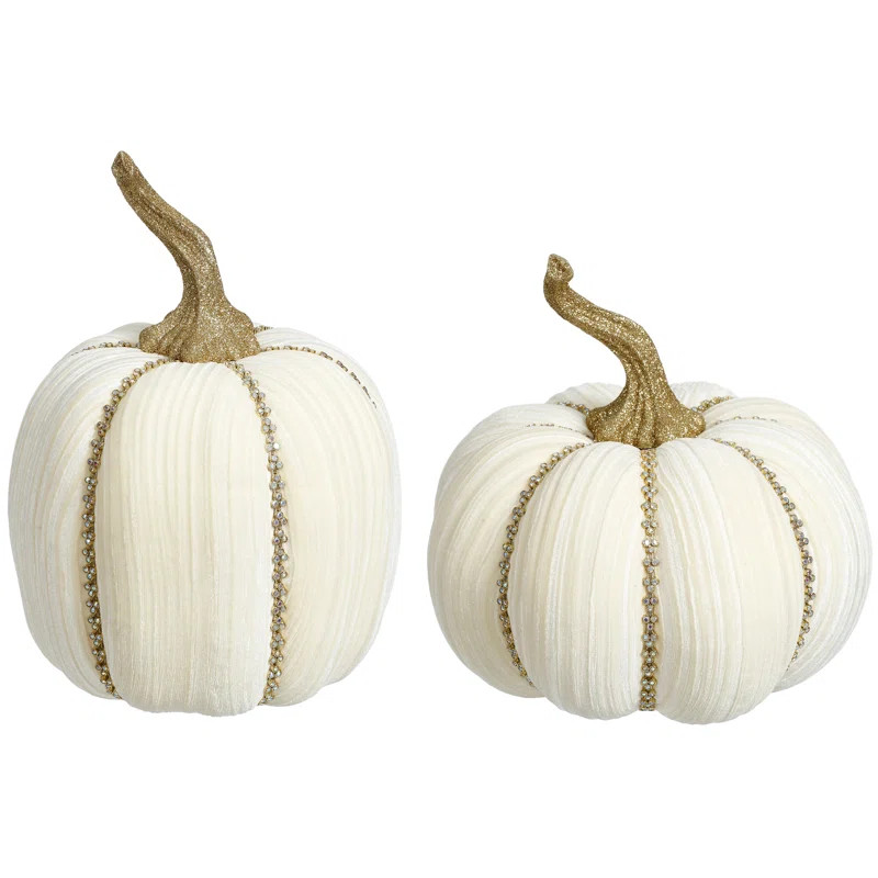 2 Piece Jeweled Pumpkin Set | Wayfair North America