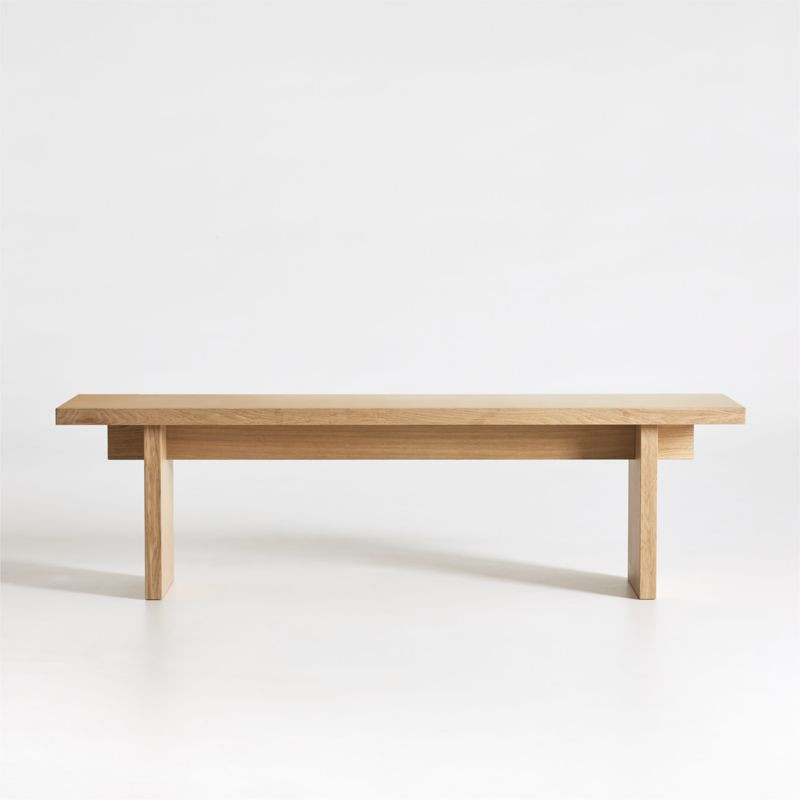 Paradox Modern Dining Bench + Reviews | Crate & Barrel | Crate & Barrel
