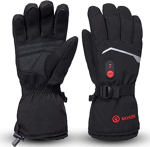 SAVIOR HEAT Heated Gloves, Unisex Rechargeable Battery Powered Electric Heating Glove for Winter ... | Amazon (US)