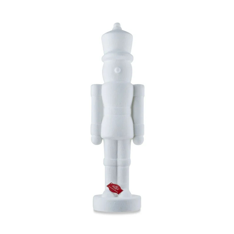White Flocked Nutcracker Decoration, 27", by Holiday Time - Walmart.com | Walmart (US)