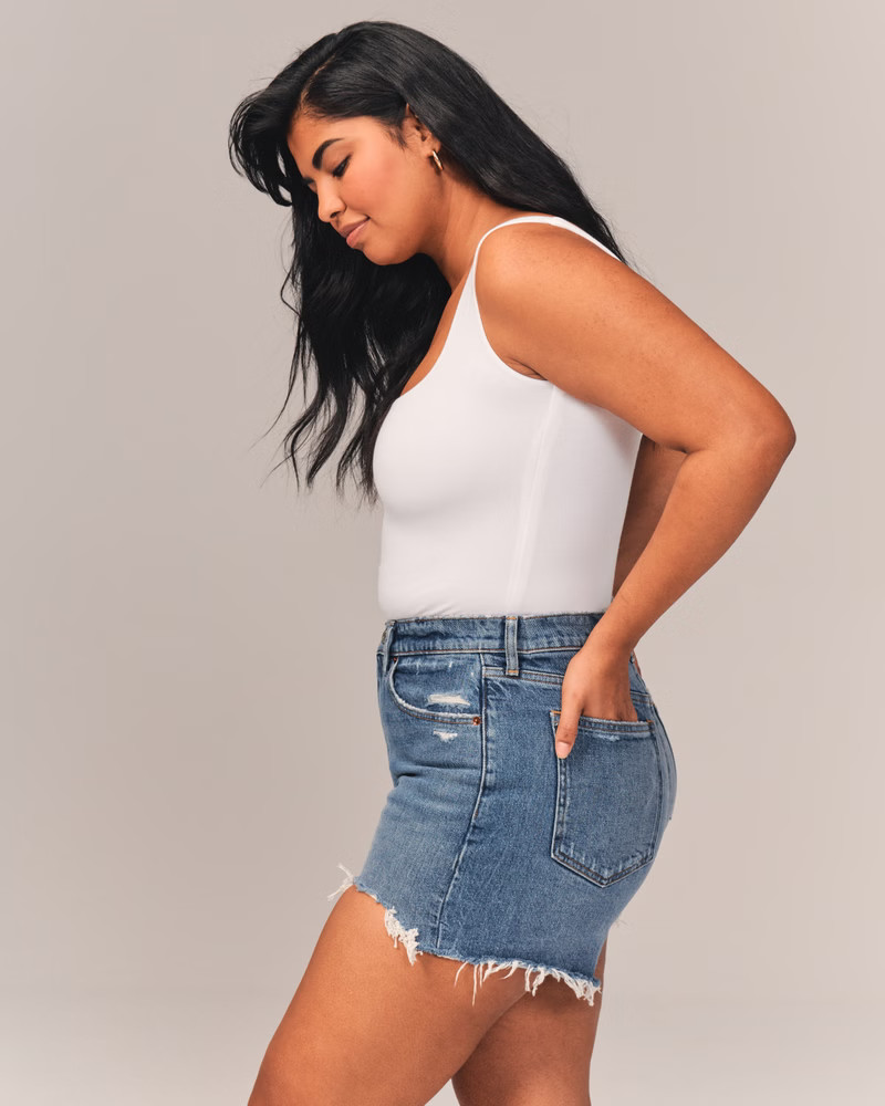High Rise 4 Inch Mom Shorts | Abercrombie & Fitch (US)