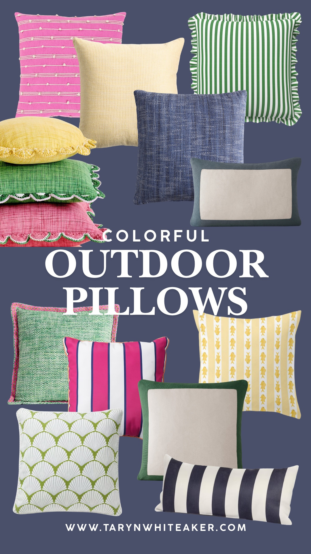 Adding colorful outdoor pillows is one of the easiest ways to make a patio, porch, or pool area feel fresh for summer. I rounded up my favorite patterns, stripes, and textured finds that mix and match beautifully while adding just the right pop of color.

Perfect for updating your outdoor space without a major makeover.

#OutdoorDecor #PatioDecor #OutdoorPillows #SummerDecor #PorchDecor #BackyardStyle #ColorfulHome #PatioRefresh #OutdoorLiving #HomeDecorFinds #LTKHome #SummerHomeStyle #OutdoorEntertaining #DecorFavorites #TarynWhiteakerStyle

#LTKSeasonal #LTKHome