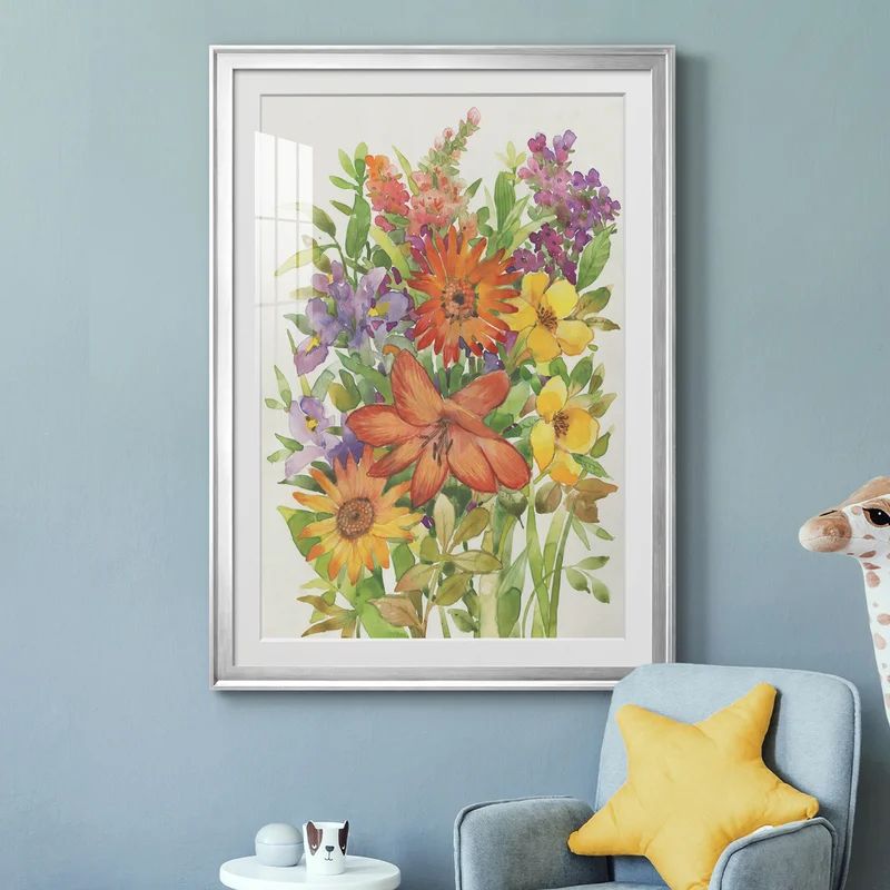 Floral Mix I - Picture Frame Print | Wayfair North America