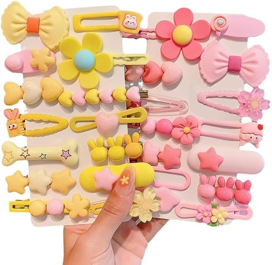 28 pcs Hair Clips and Accessories - Cute Candy Colors for Girls, Teens, and Women | Amazon (US)