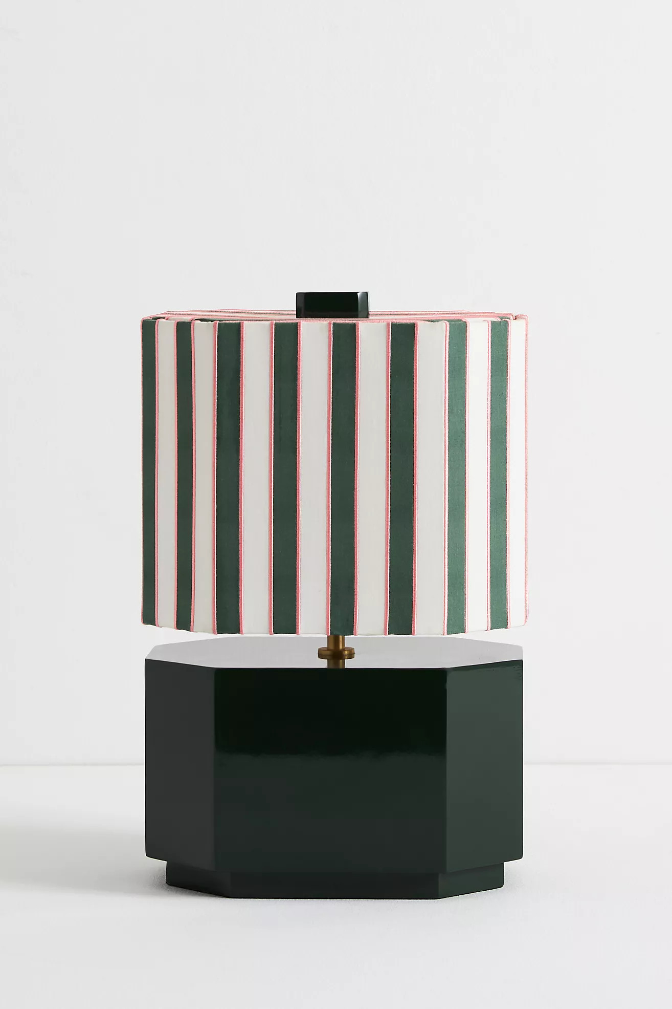 Carla Embroidered Striped Table Lamp | Anthropologie (US)